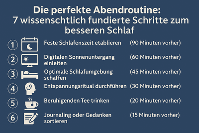 Die perfekte Abendroutine: 7 wissenschaftlich fundierte Schritte zum besseren Schlaf